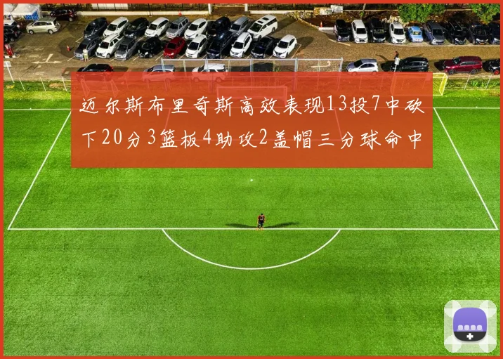 迈尔斯布里奇斯高效表现13投7中砍下20分3篮板4助攻2盖帽三分球命中率出色