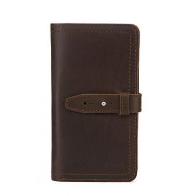 Large Full Grain Leather Credit Card Wallet Organizer Includes 100 Year Warranty Dark Coffee