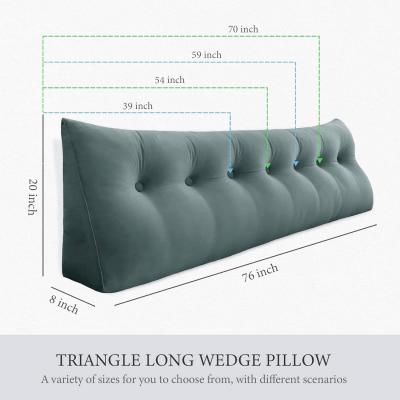 Headboard Wedge Pillow Large Cushion Triangle Reading Pillow