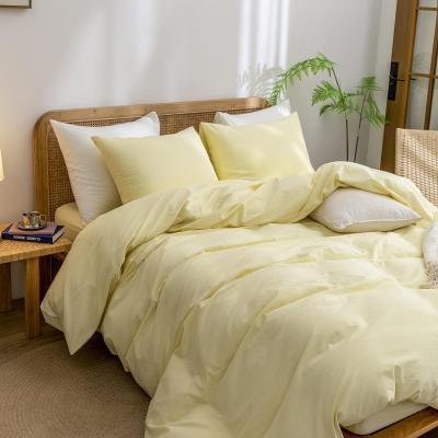 Yellow Super Soft Comfortable Unique and Lightweight 3 piece Home Bedding Set Solid Light