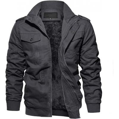 Outdoor men winter plush jacke...