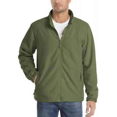 Green Military Jacket Winter Full Zip Warm and Thickened Military Coat