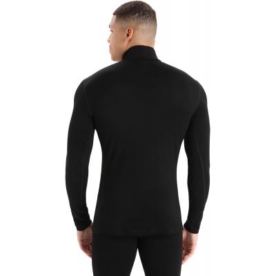 Black long sleeved half zip sportswear