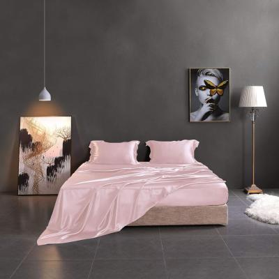 Large Charming Pink Luxury Bedding Set Super Soft  Durable Top Quality Silk Extra