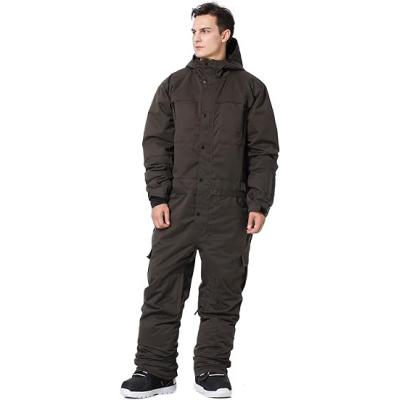 Mens One Piece Ski Suit Colorful Jumpsuits Snowboard Snowsuits Winter Outdoor Waterproof for Snow Sports 