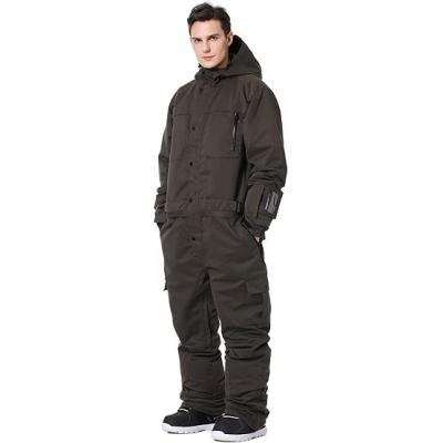 Mens One Piece Ski Suit Colorful Jumpsuits Snowboard Snowsuits Winter Outdoor Waterproof for Snow Sports 