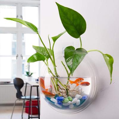 Wall mounted bubble fish tank ...