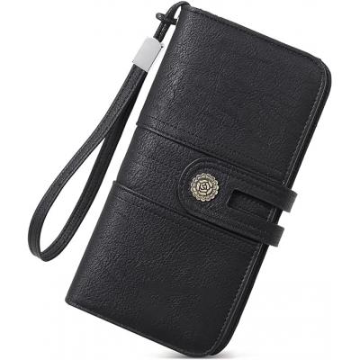 black rose button wallet and h...