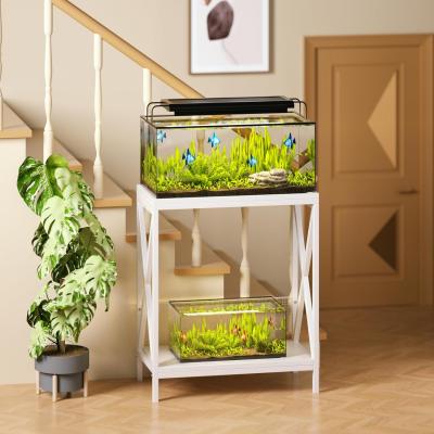 Fish Tank Stand for up to 20 Gallon Aquarium Metal Aquarium Stand for Fish Tank