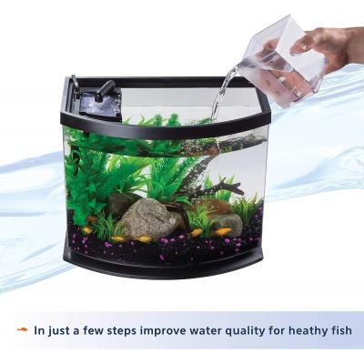 Black 5 Gallon Small Aquarium Fish Tank