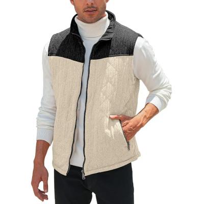 Fleece Vest Stand Collar Full Zip Outdoor Warm Waistcoat Sleeveless Casual Outwear Vest Jacket