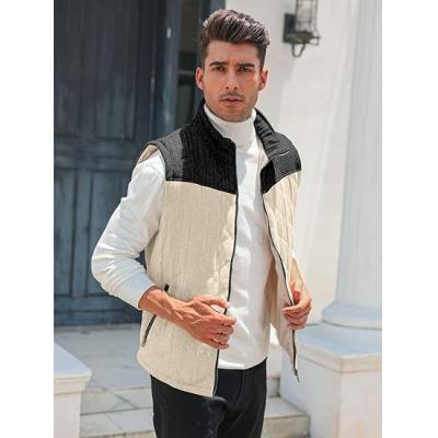 Fleece Vest Stand Collar Full Zip Outdoor Warm Waistcoat Sleeveless Casual Outwear Vest Jacket