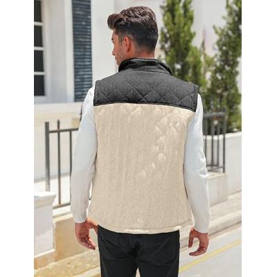 Fleece Vest Stand Collar Full Zip Outdoor Warm Waistcoat Sleeveless Casual Outwear Vest Jacket